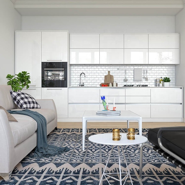 High gloss contemporary kitchen cabinets (2)