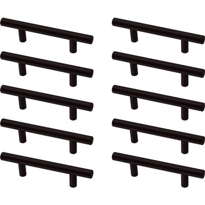 Schwarzer Edelstahl -Zuggriff