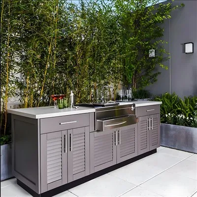 Moderne Edelstahlküchenschränke