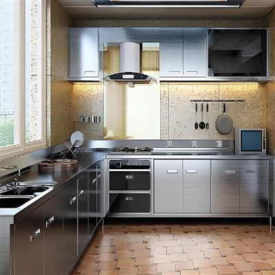 Edelstahl modulare Küchenschränke